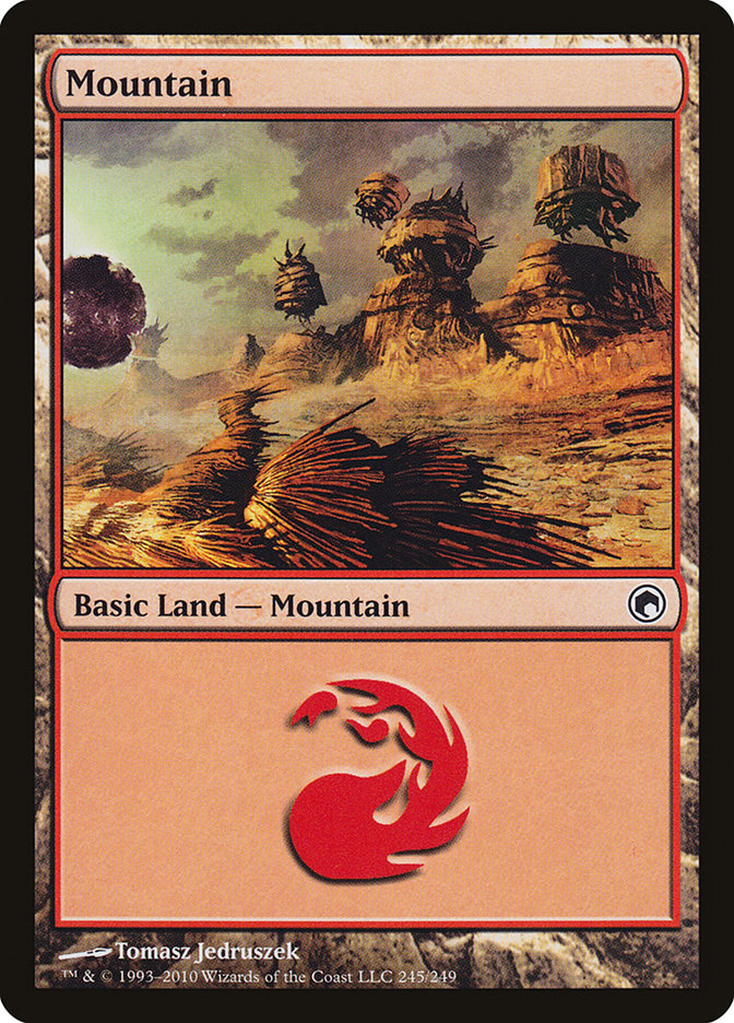 Mountain (245) [Scars of Mirrodin] | Red Riot Games CA