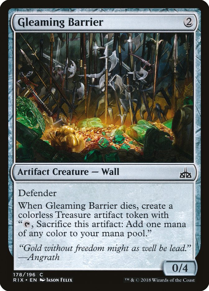Gleaming Barrier [Rivals of Ixalan] | Red Riot Games CA