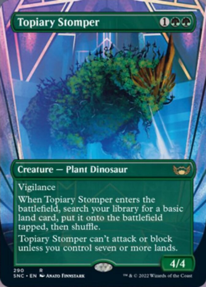 Topiary Stomper (Borderless Alternate Art) [Streets of New Capenna] | Red Riot Games CA