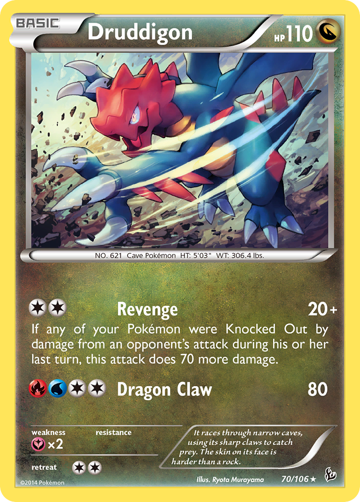 Druddigon (70/106) [XY: Flashfire] | Red Riot Games CA