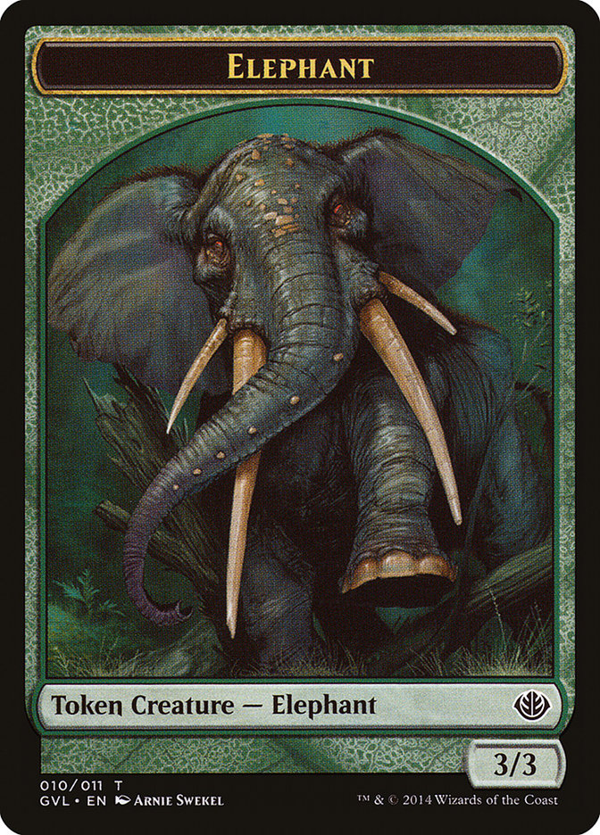 Elephant Token (Garruk vs. Liliana) [Duel Decks Anthology Tokens] | Red Riot Games CA