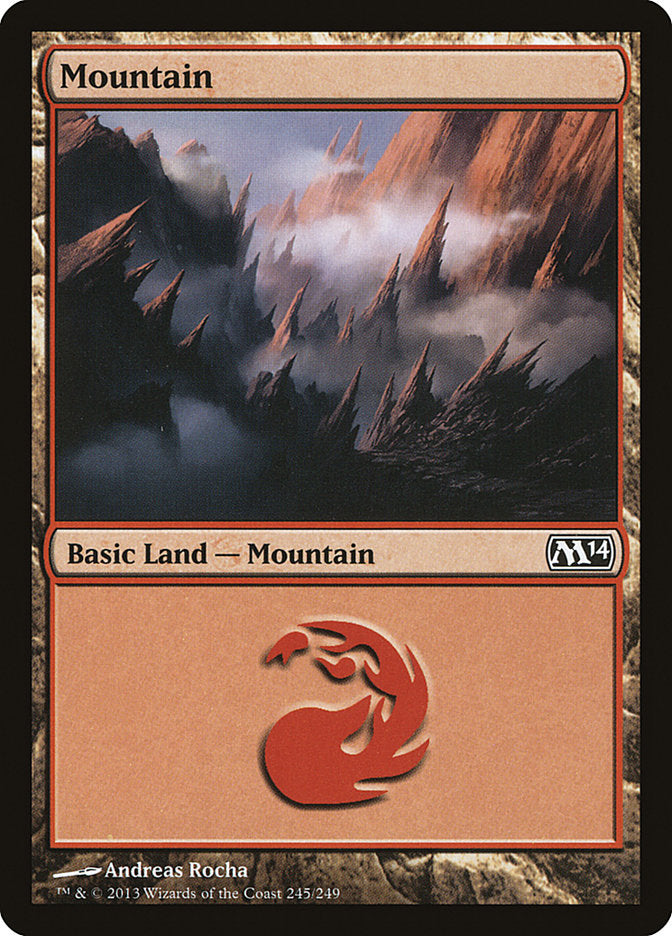 Mountain (245) [Magic 2014] | Red Riot Games CA