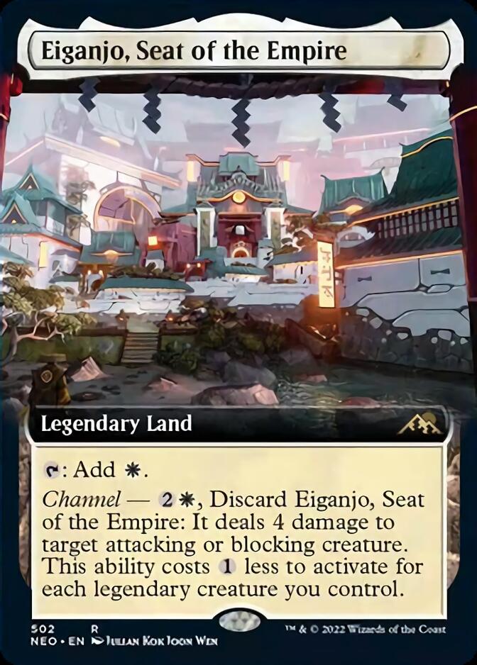 Eiganjo, Seat of the Empire (Extended Art) [Kamigawa: Neon Dynasty] | Red Riot Games CA
