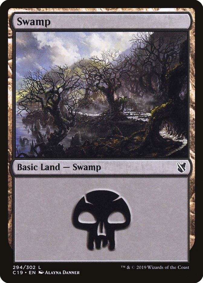 Swamp (294) [Commander 2019] | Red Riot Games CA