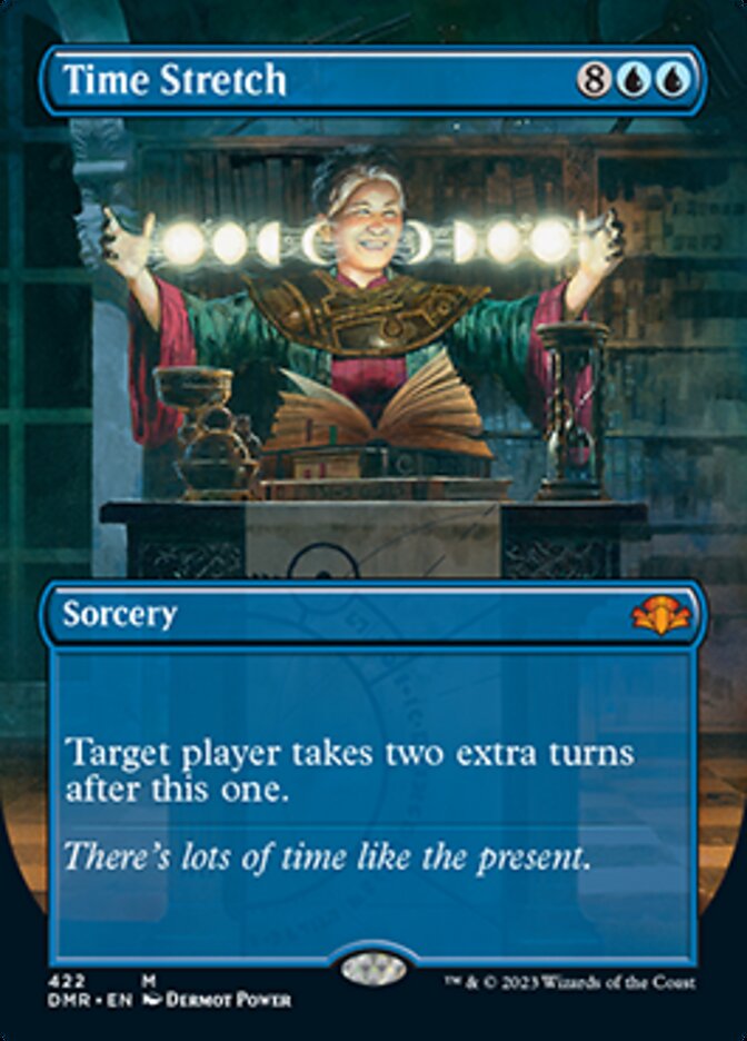 Time Stretch (Borderless Alternate Art) [Dominaria Remastered] | Red Riot Games CA