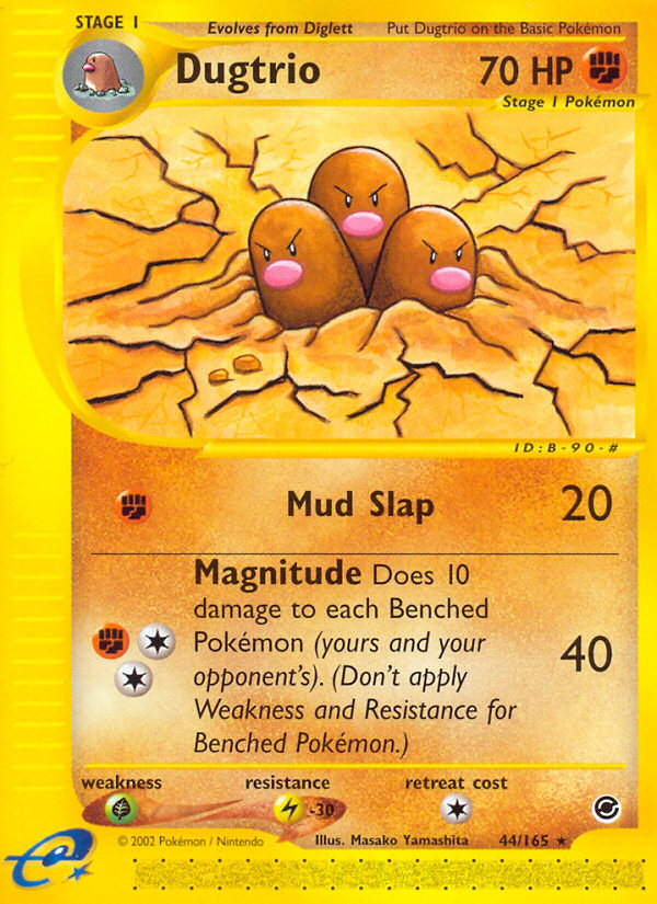 Dugtrio (44/165) [Expedition: Base Set] | Red Riot Games CA