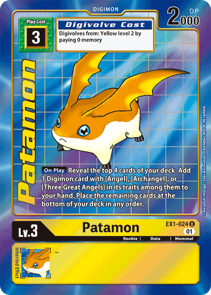 Patamon [EX1-024] (Alternate Art) [Classic Collection] | Red Riot Games CA