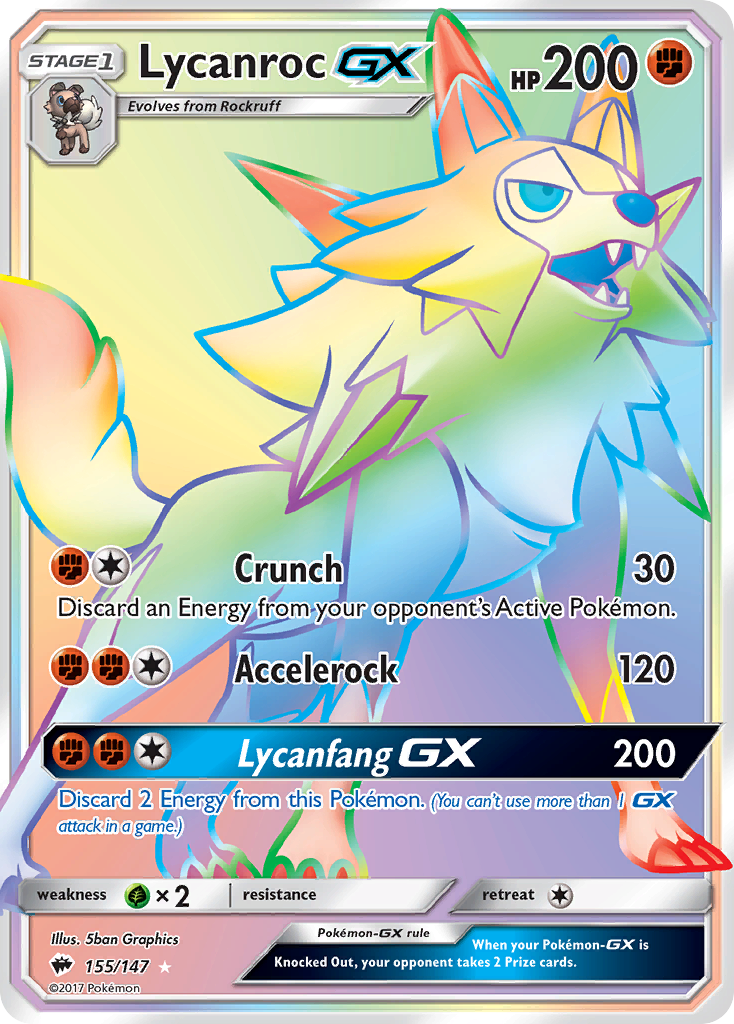 Lycanroc GX (155/147) [Sun & Moon: Burning Shadows] | Red Riot Games CA