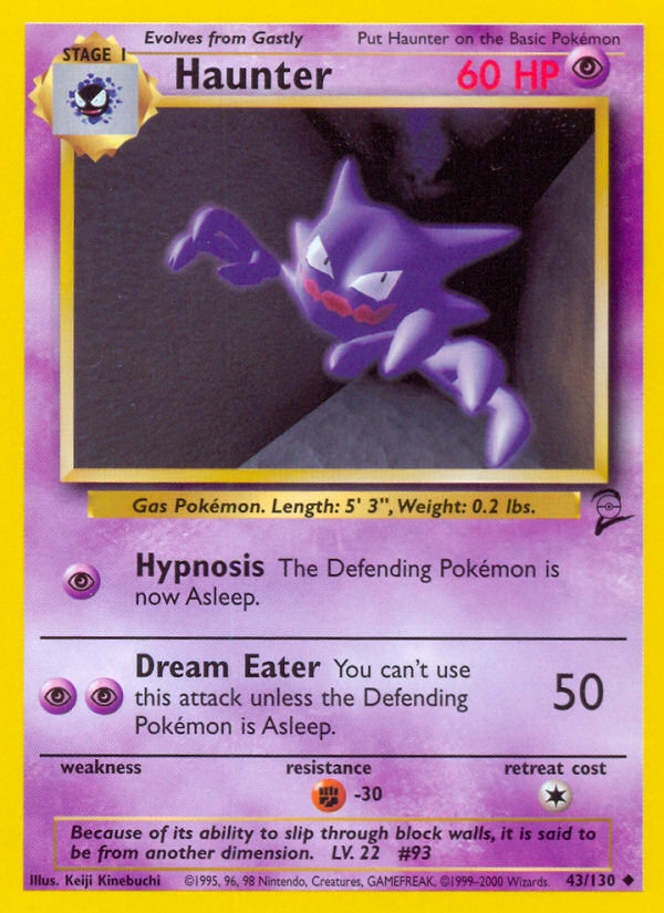 Haunter (43/130) [Base Set 2] | Red Riot Games CA