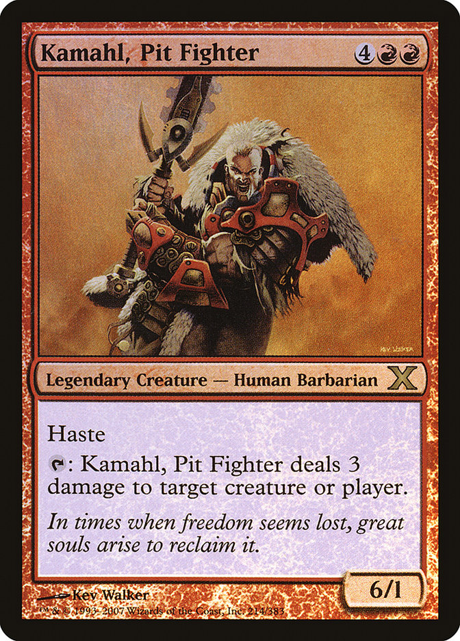 Kamahl, Pit Fighter (Premium Foil) [Tenth Edition] | Red Riot Games CA