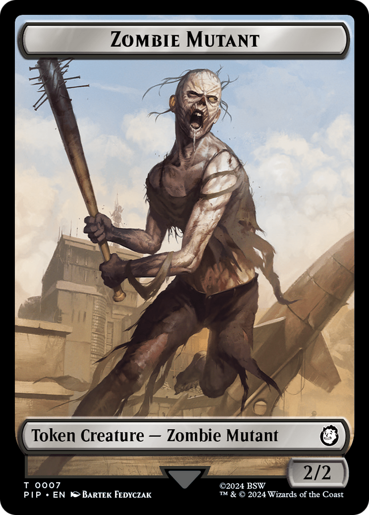 Zombie Mutant // Copy Double-Sided Token [Fallout Tokens] | Red Riot Games CA
