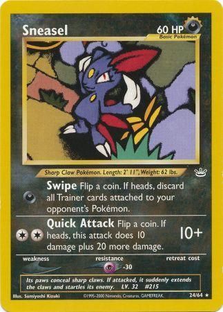 Sneasel (24/64) [Neo Revelation Unlimited] | Red Riot Games CA