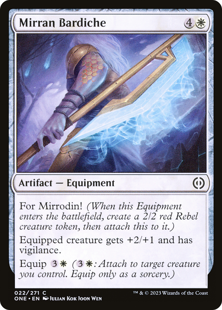 Mirran Bardiche [Phyrexia: All Will Be One] | Red Riot Games CA