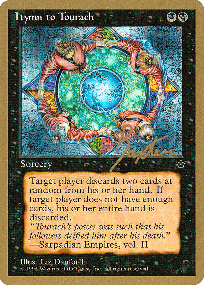 Hymn to Tourach (Circle) (George Baxter) [Pro Tour Collector Set] | Red Riot Games CA