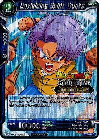 Unyielding Spirit Trunks (BT2-044) [Judge Promotion Cards] | Red Riot Games CA