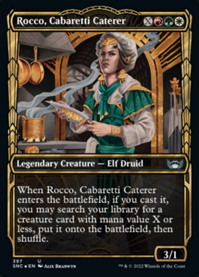 Rocco, Cabaretti Caterer (Showcase Golden Age Gilded Foil) [Streets of New Capenna] | Red Riot Games CA