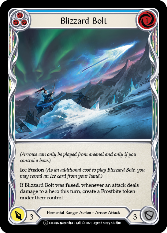 Blizzard Bolt (Blue) [U-ELE046] (Tales of Aria Unlimited)  Unlimited Rainbow Foil | Red Riot Games CA