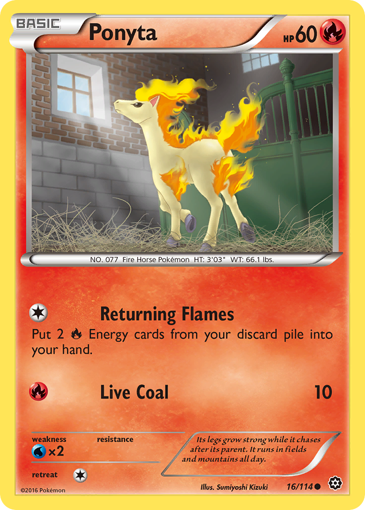 Ponyta (16/114) [XY: Steam Siege] | Red Riot Games CA