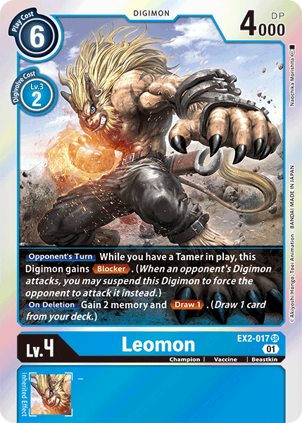 Leomon [EX2-017] [Digital Hazard] | Red Riot Games CA