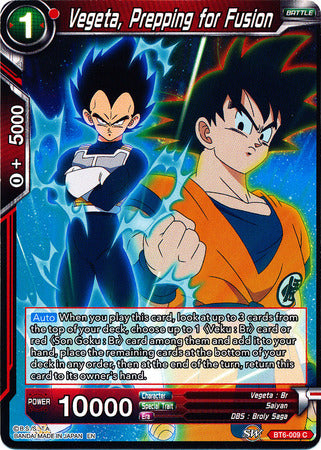 Vegeta, Prepping for Fusion (BT6-009) [Destroyer Kings] | Red Riot Games CA