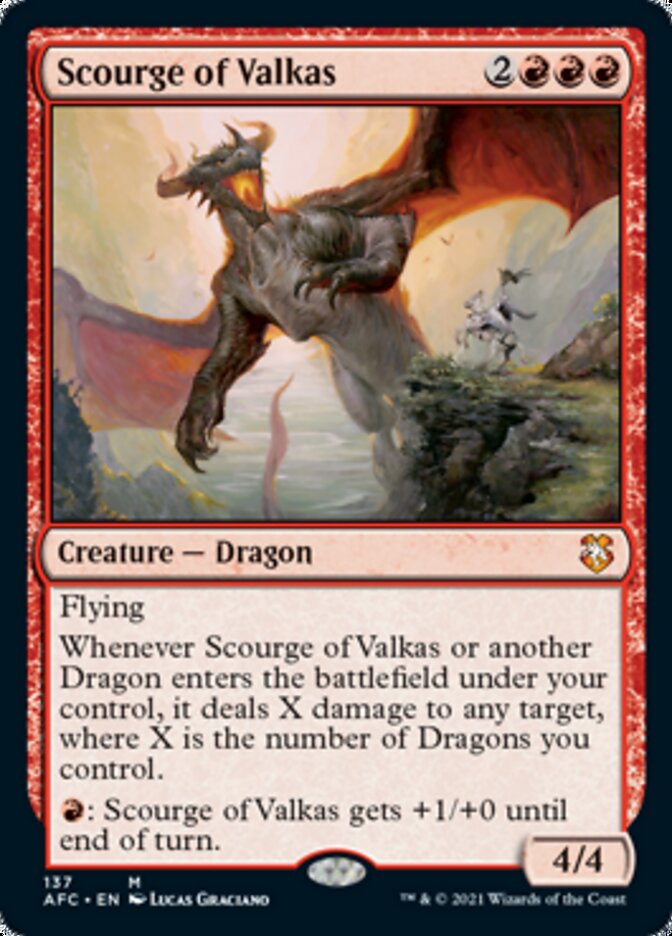 Scourge of Valkas [Dungeons & Dragons: Adventures in the Forgotten Realms Commander] | Red Riot Games CA