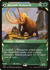 Kazandu Mammoth // Kazandu Valley (Showcase) [Zendikar Rising] | Red Riot Games CA