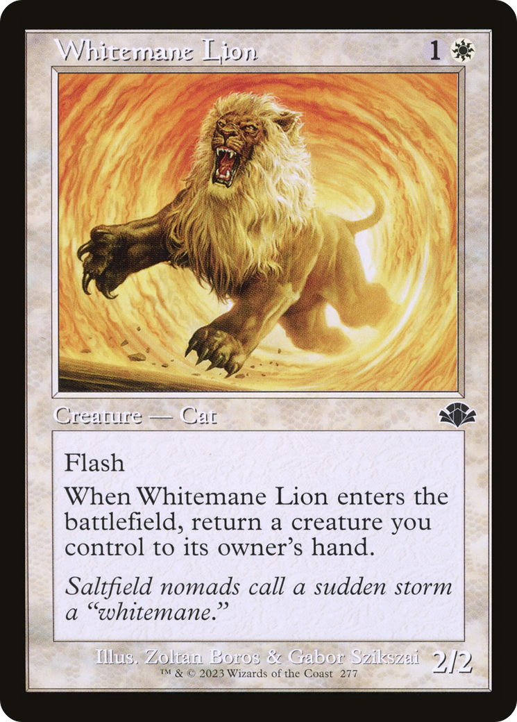 Whitemane Lion (Retro) [Dominaria Remastered] | Red Riot Games CA