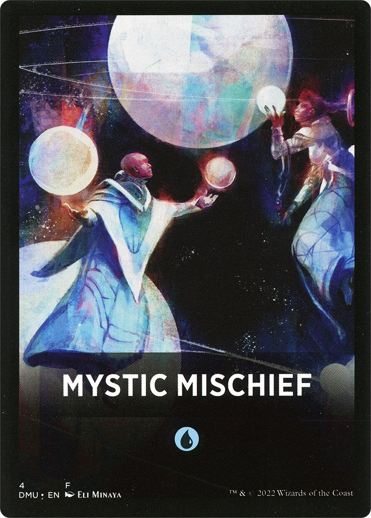 Mystic Mischief Theme Card [Dominaria United Tokens] | Red Riot Games CA