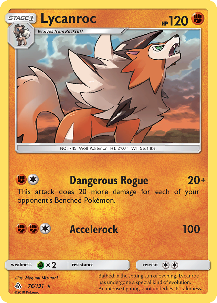 Lycanroc (76/131) [Sun & Moon: Forbidden Light] | Red Riot Games CA