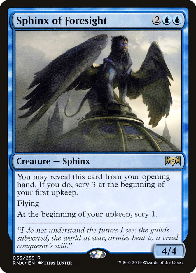 Sphinx of Foresight [Ravnica Allegiance] | Red Riot Games CA