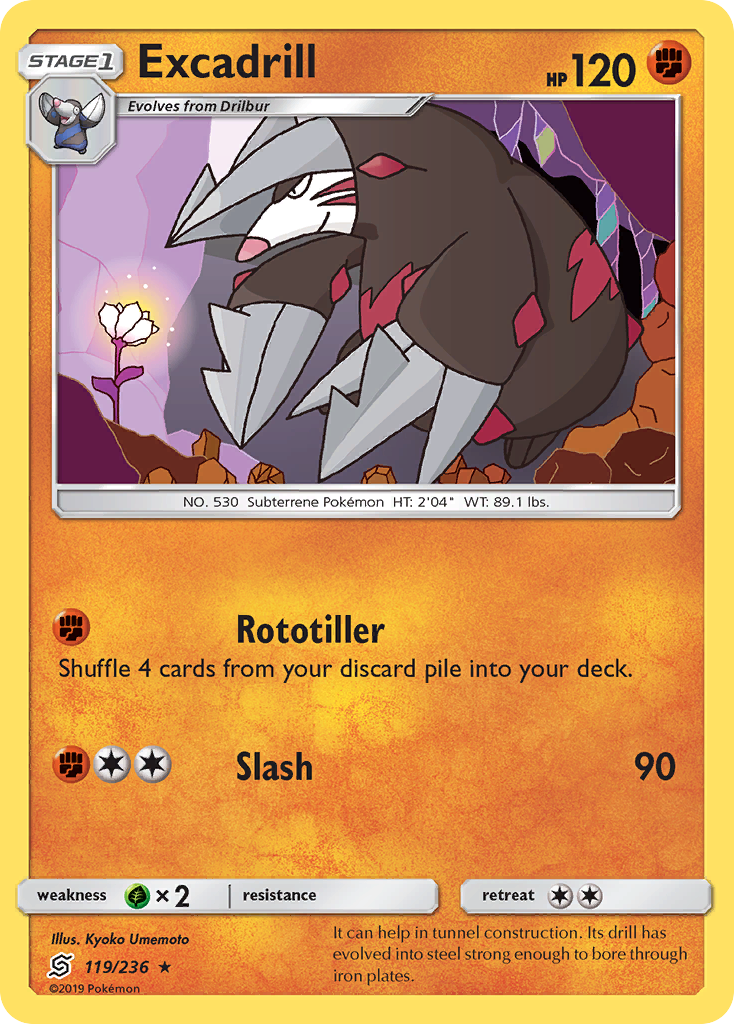 Excadrill (119/236) [Sun & Moon: Unified Minds] | Red Riot Games CA