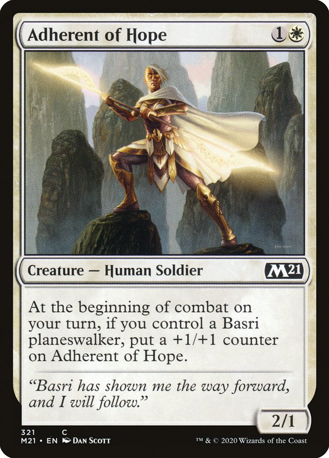 Adherent of Hope [Core Set 2021] | Red Riot Games CA
