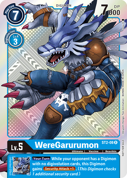 WereGarurumon [ST2-08] (Tournament Pack 2) [Starter Deck: Cocytus Blue Promos] | Red Riot Games CA