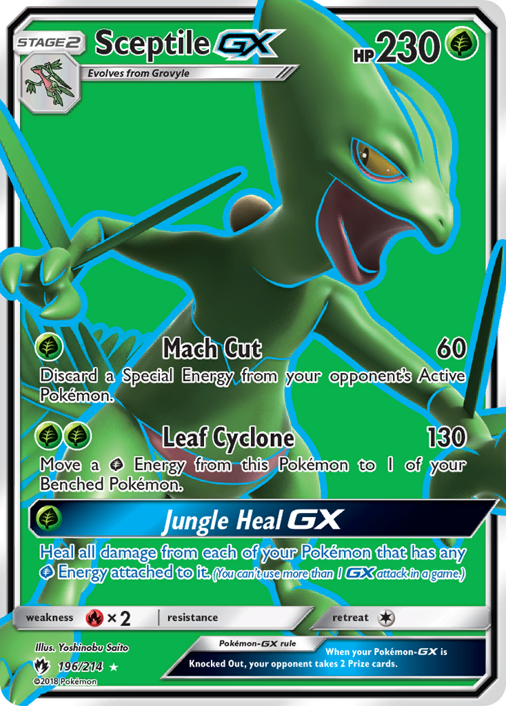 Sceptile GX (196/214) [Sun & Moon: Lost Thunder] | Red Riot Games CA