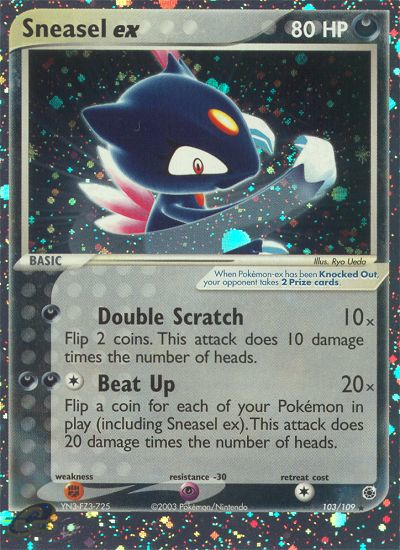 Sneasel ex (103/109) [EX: Ruby & Sapphire] | Red Riot Games CA