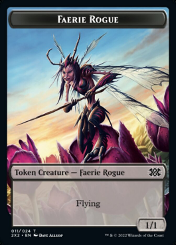 Faerie Rogue // Vampire Double-Sided Token [Double Masters 2022 Tokens] | Red Riot Games CA