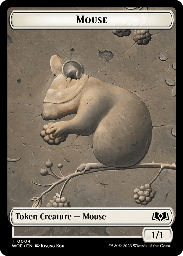 Mouse // Food (0010) Double-Sided Token [Wilds of Eldraine Tokens] | Red Riot Games CA