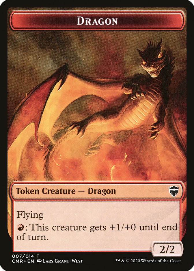 Dragon // Treasure Double-Sided Token [Commander Legends Tokens] | Red Riot Games CA