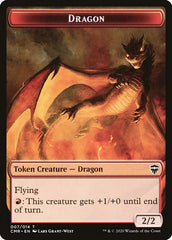 Dragon // Golem Double-Sided Token [Commander Legends Tokens] | Red Riot Games CA