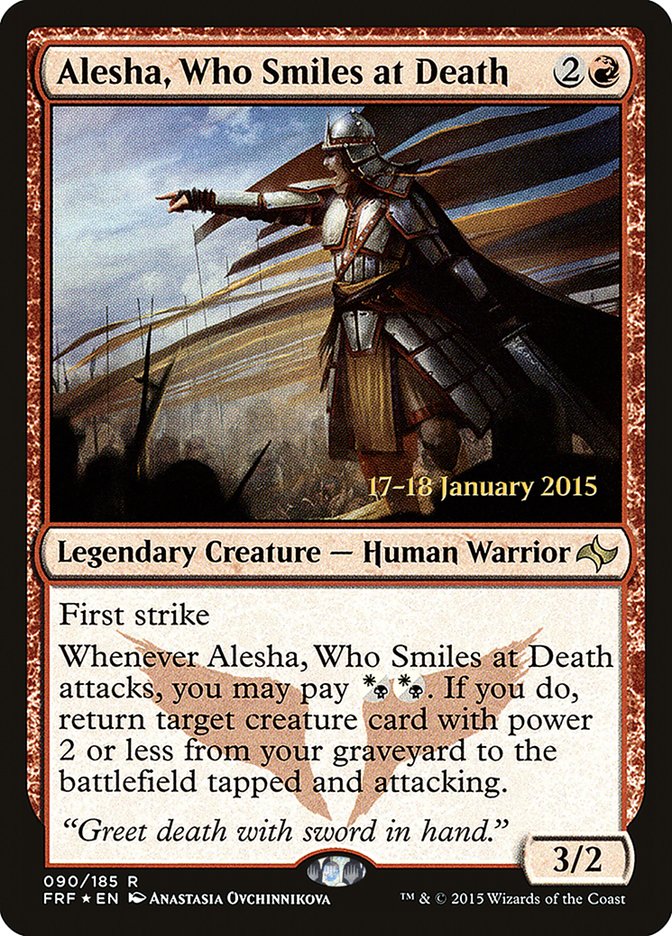 Alesha, Who Smiles at Death [Fate Reforged Prerelease Promos] | Red Riot Games CA