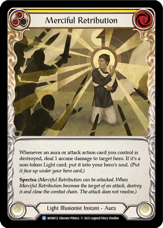 Merciful Retribution [MON012-RF] (Monarch)  1st Edition Rainbow Foil | Red Riot Games CA