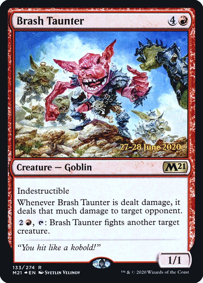 Brash Taunter [Core Set 2021 Prerelease Promos] | Red Riot Games CA