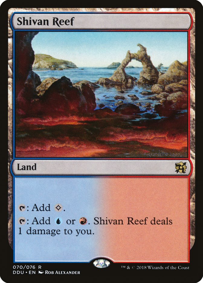 Shivan Reef [Duel Decks: Elves vs. Inventors] | Red Riot Games CA