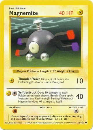 Magnemite (53/102) [Base Set Shadowless Unlimited] | Red Riot Games CA