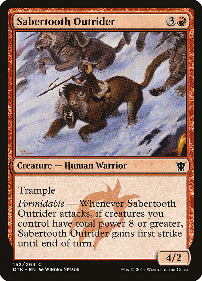 Sabertooth Outrider [Dragons of Tarkir] | Red Riot Games CA