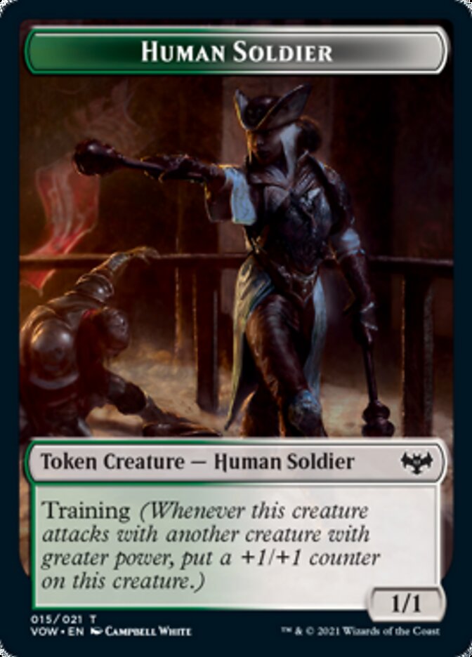 Insect // Human Soldier Double-Sided Token [Innistrad: Crimson Vow Tokens] | Red Riot Games CA