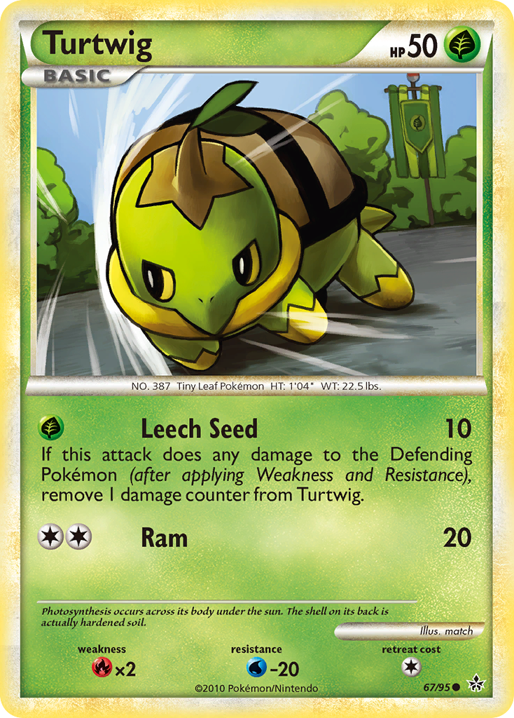 Turtwig (67/95) [HeartGold & SoulSilver: Unleashed] | Red Riot Games CA