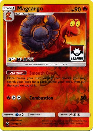 Magcargo (24/168) (League Promo 2nd Place) [Sun & Moon: Celestial Storm] | Red Riot Games CA