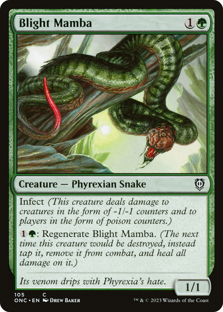 Blight Mamba [Phyrexia: All Will Be One Commander] | Red Riot Games CA