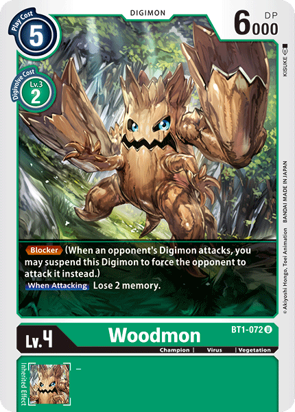 Woodmon [BT1-072] [Release Special Booster Ver.1.0] | Red Riot Games CA